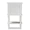 Baxton Studio Audrey Country Cottage Farmhouse White Finished 2-Drawer Nightstand 147-8180 - alternate 9